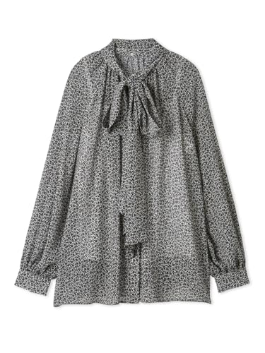 ミラオーウェン] 2way花柄シアーボウタイブラウス 09WFB251120